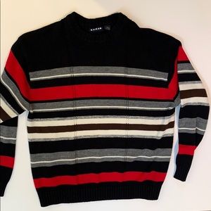 Koman Sport XXL sweater black red gray stripes